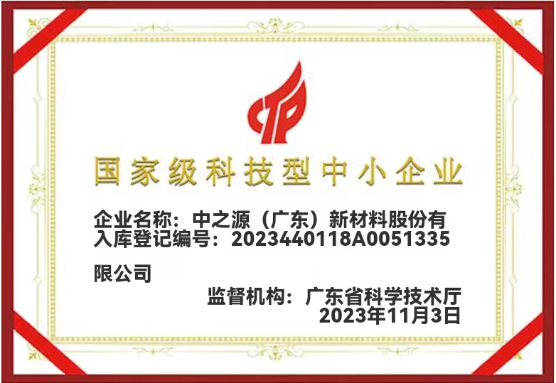 国家级科技型中小企业